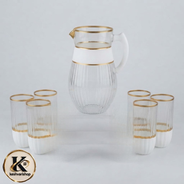 سرویس پارچ و لیوان 7 پارچه برند نوری تازه کد 6530