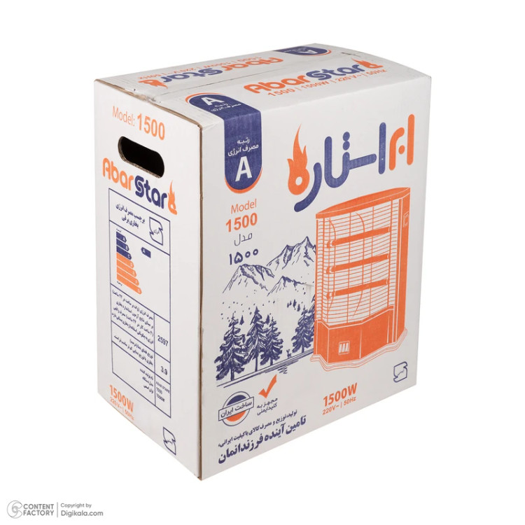 بخاری برقی ابرستاره مدل ۱۵۰۰