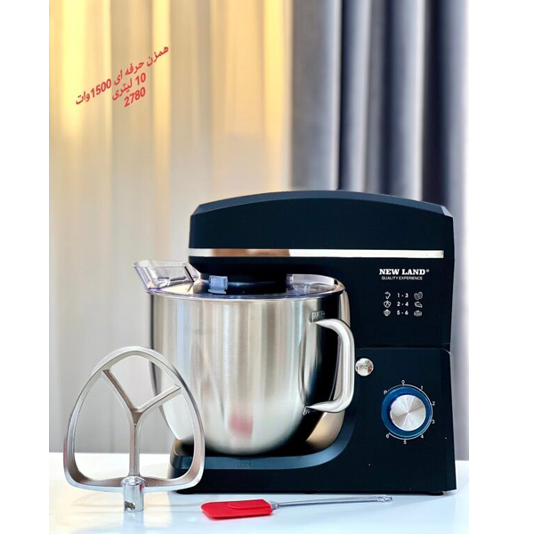 همزن کاسه دار حرفه ای نیولند ظرفیت 10 لیتر مدل NL-2780BL